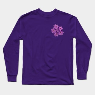 purple flower daisy Long Sleeve T-Shirt